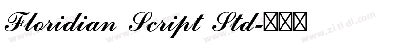 Floridian Script Std字体转换